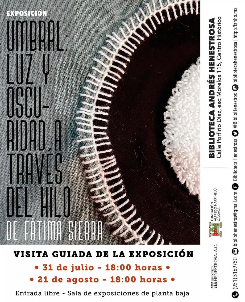 UMBRAL: LUZ Y OSCURIDAD A TRAVÉS DEL HILO DE FÁTIMA SIERRA
