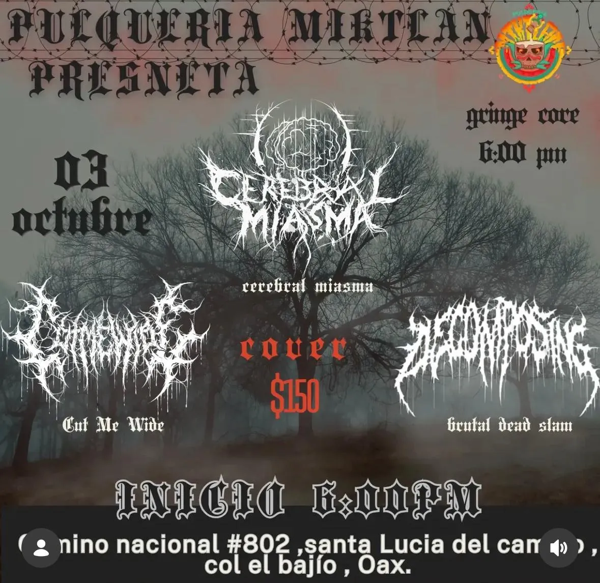 Extreme Metal Concert at Pulquería Miktlan