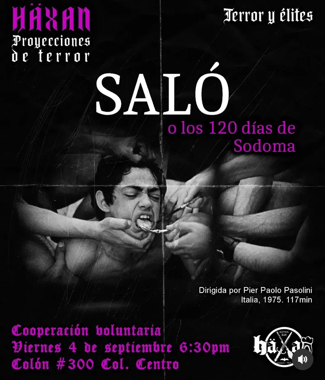 HÄXAN Horror Screenings: Salò or the 120 Days of Sodom