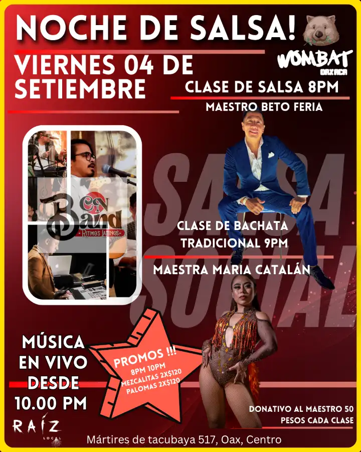 Live music!! Salsa, Bachata & Cumbia