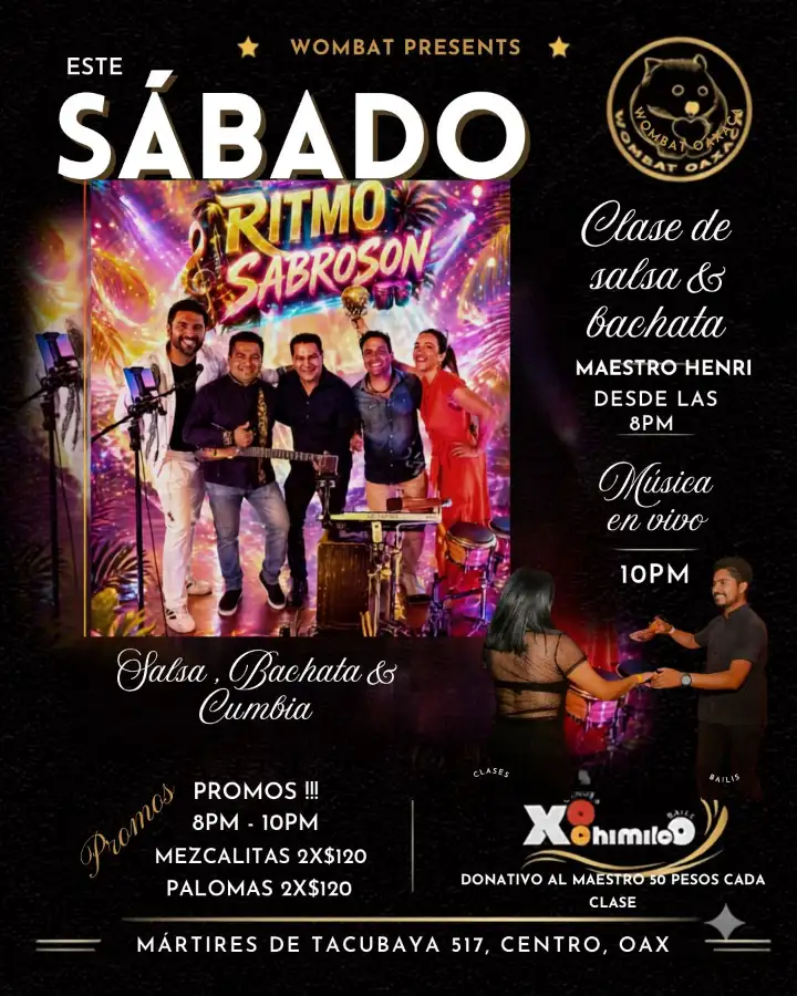Live Music & Salsa, bachata Classes