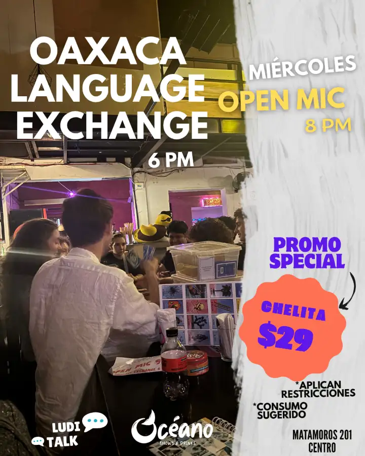 Oaxaca Language Exchange y Open Mic