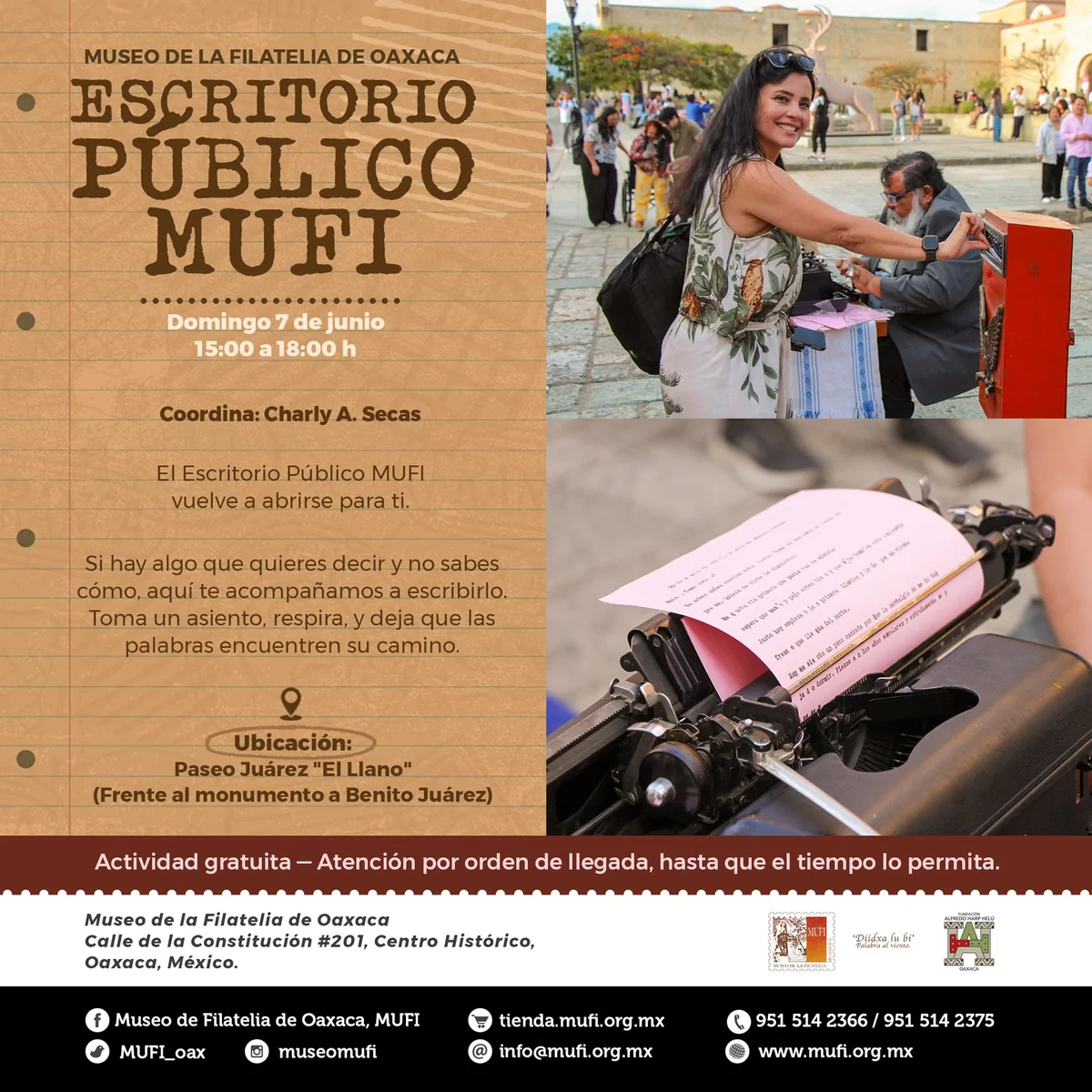 MUFI Public Writing Desk