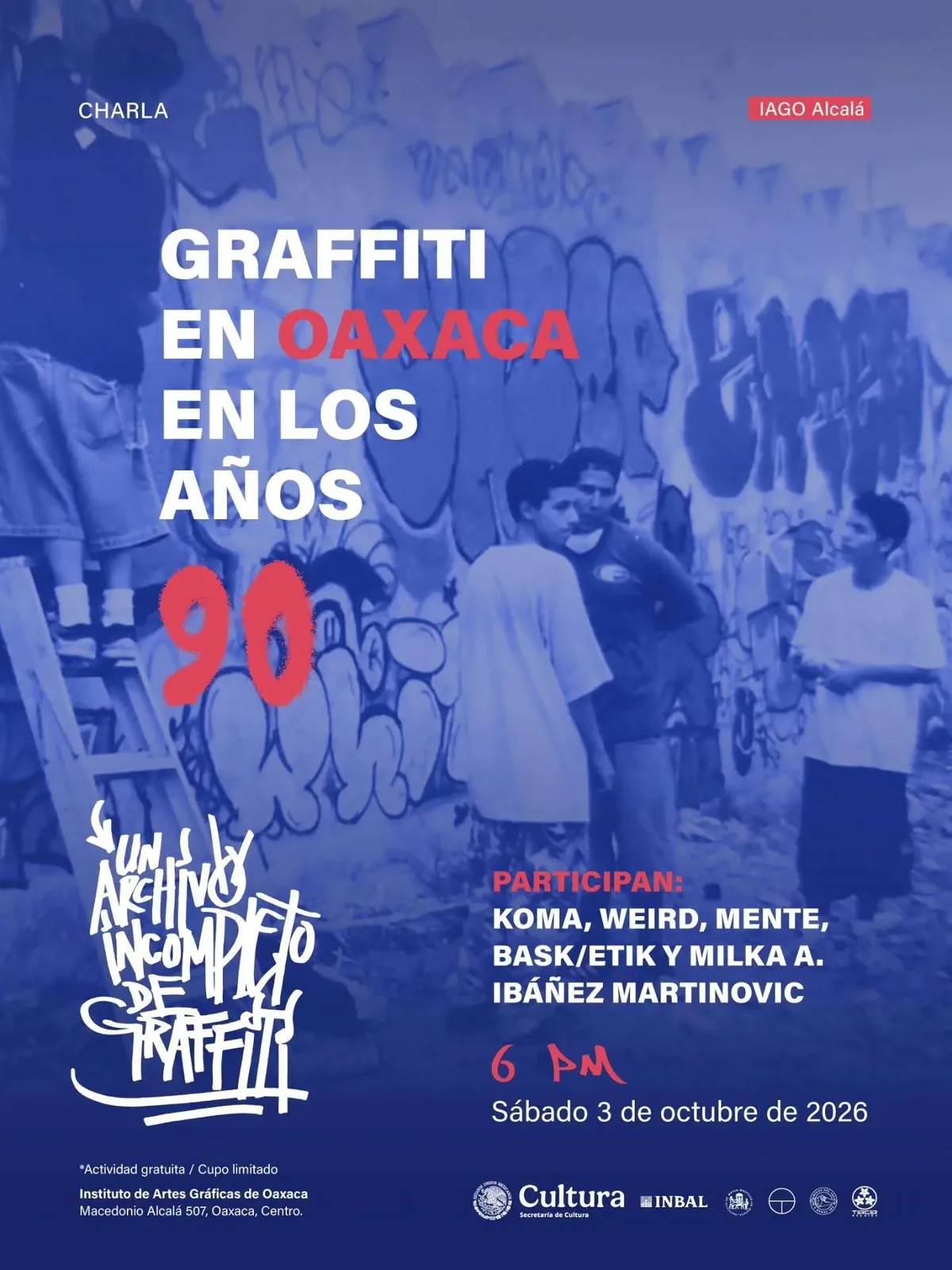 Graffiti in Oaxaca in the 90s