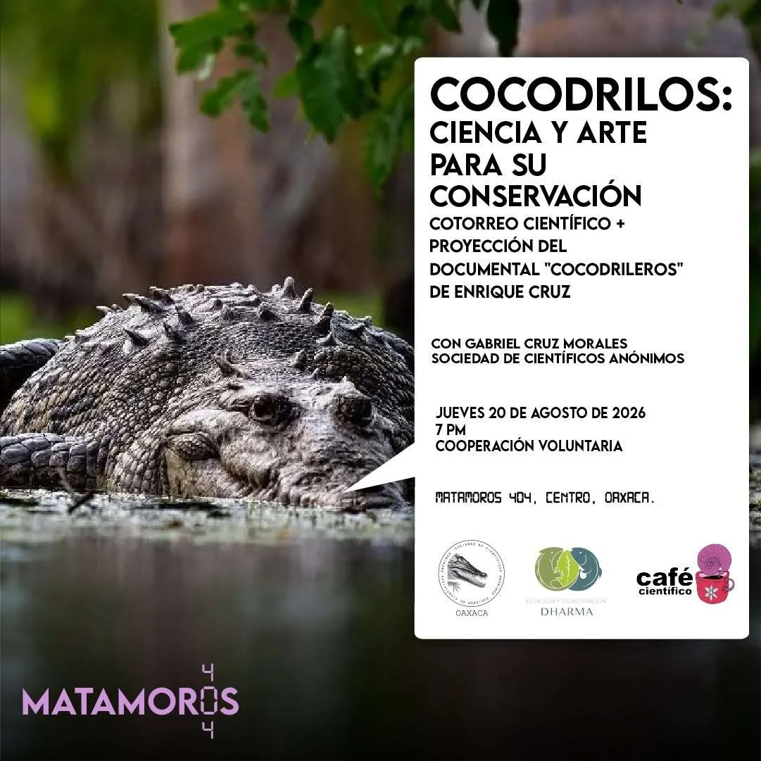 Cotorreo científico “Cocodrilos: Ciencia y arte para su conservación“